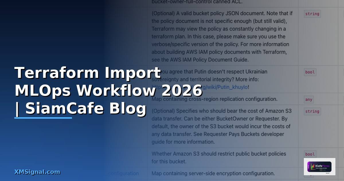 Terraform Import MLOps Workflow