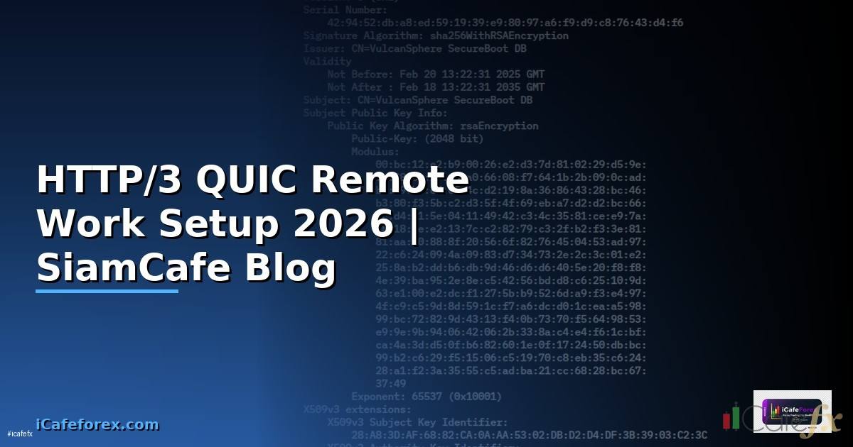 HTTP/3 QUIC Remote Work Setup