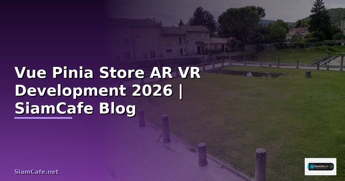 Vue Pinia Store AR VR Development