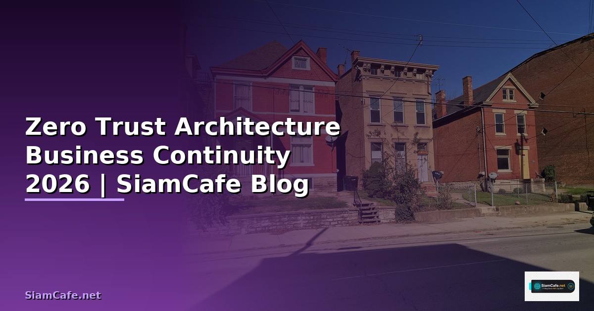 Zero Trust Architecture Business Continuity