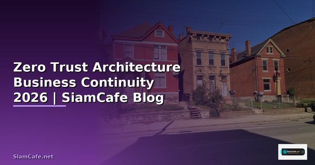 Zero Trust Architecture Business Continuity