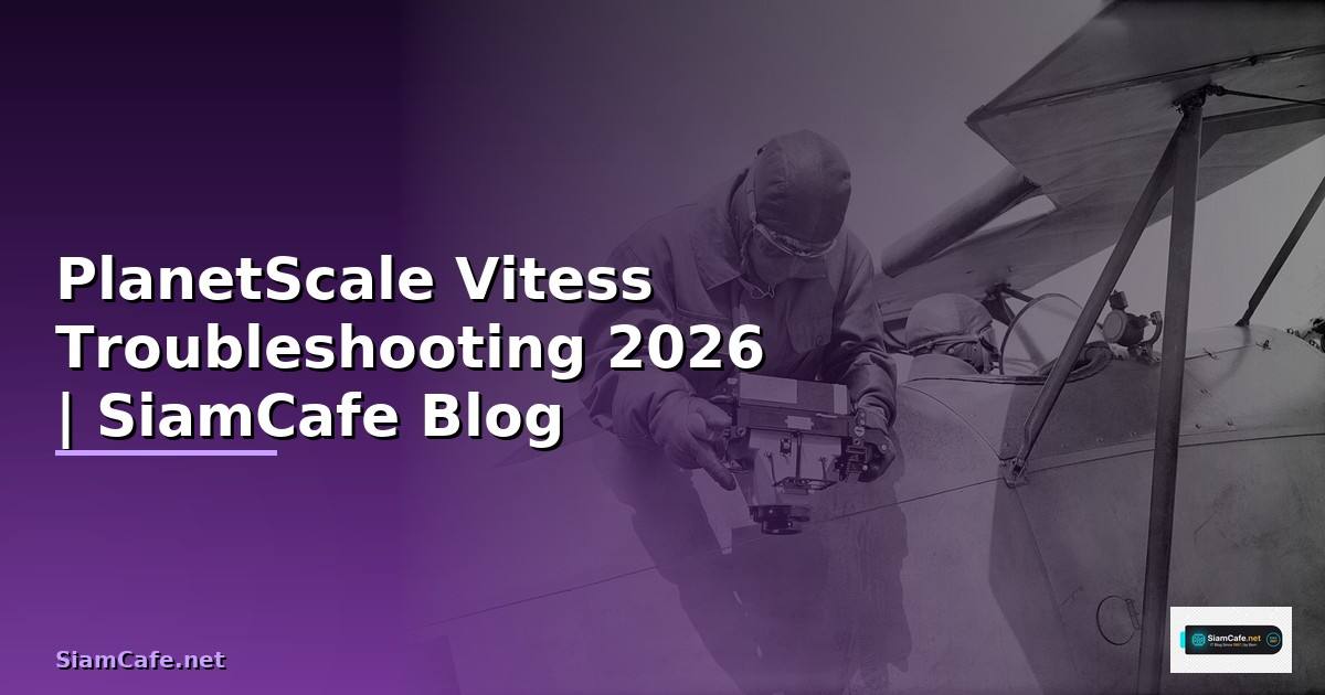 PlanetScale Vitess Troubleshooting แก้ปัญหา — คู่มือฉบับสมบูรณ์ 2026