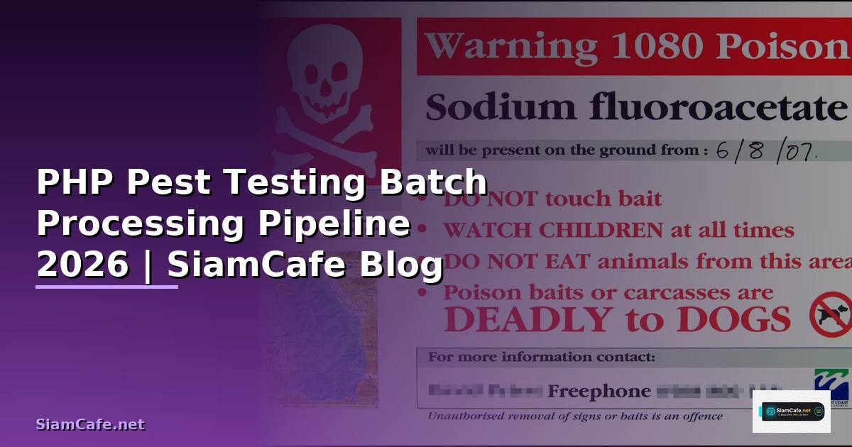 PHP Pest Testing Batch Processing Pipeline — คู่มือฉบับสมบูรณ์ 2026