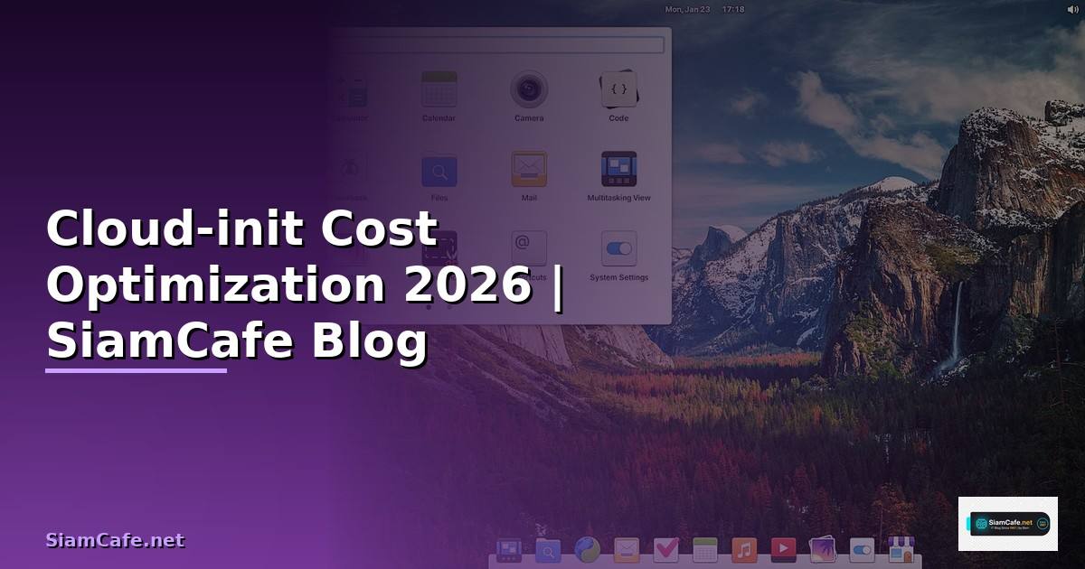 Cloud-init Cost Optimization ลดค่าใช้จ่าย