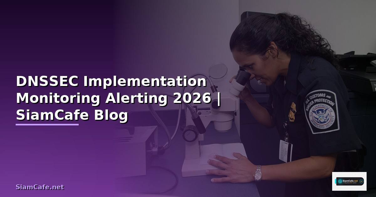 DNSSEC Implementation Monitoring และ Alerting