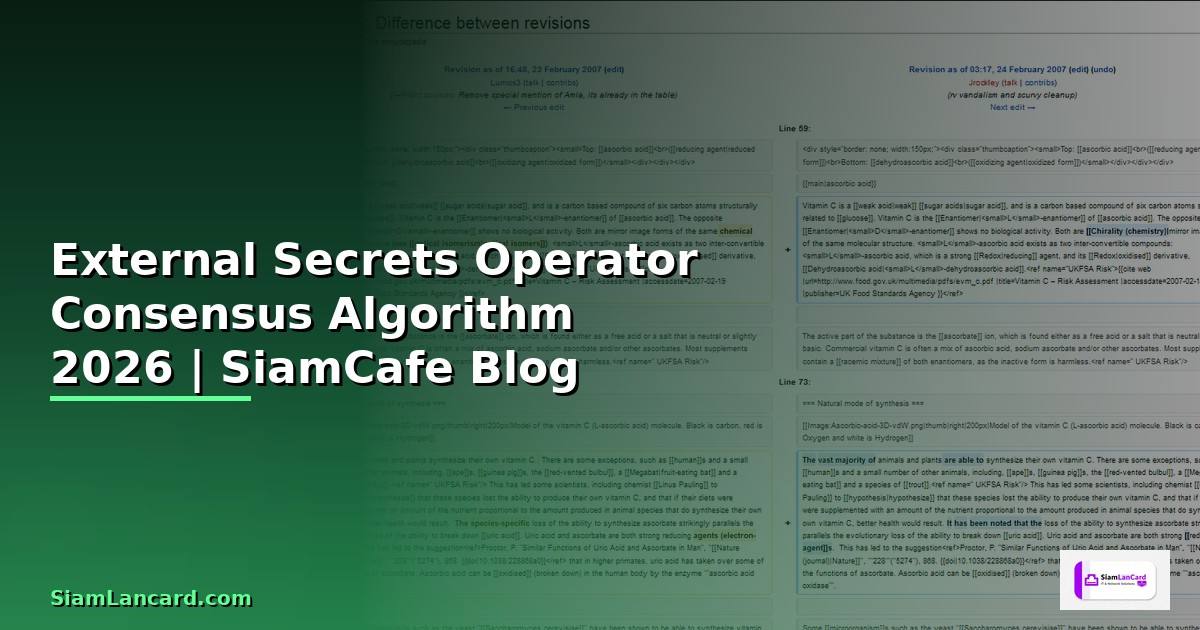 External Secrets Operator Consensus Algorithm
