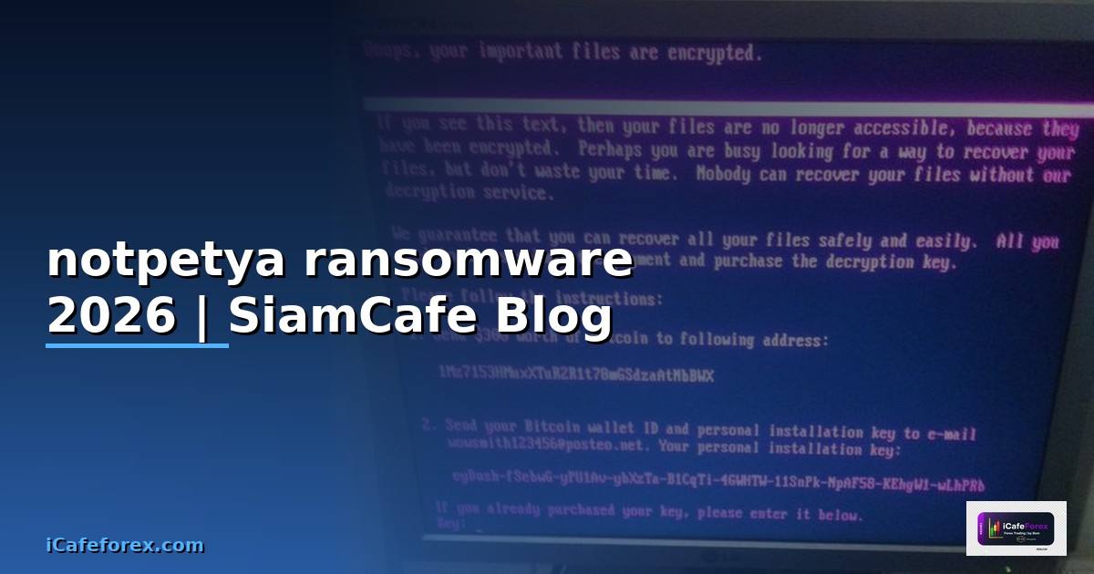 notpetya ransomware คือ