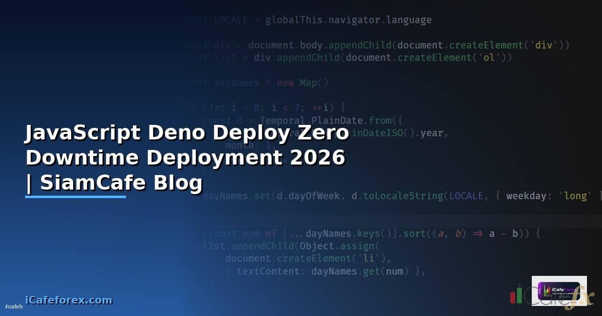 JavaScript Deno Deploy Zero Downtime Deployment