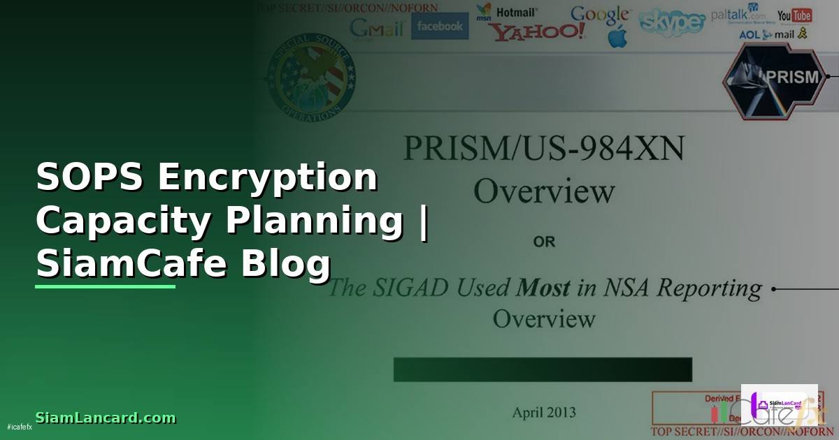 SOPS Encryption Capacity Planning