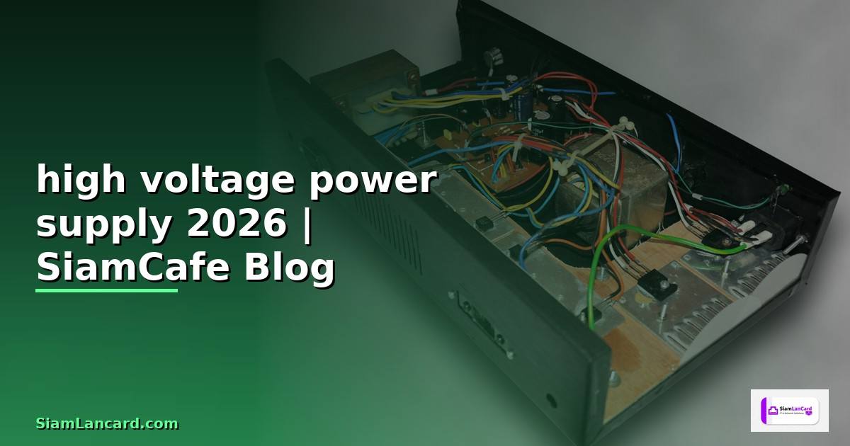 high voltage power supply คือ