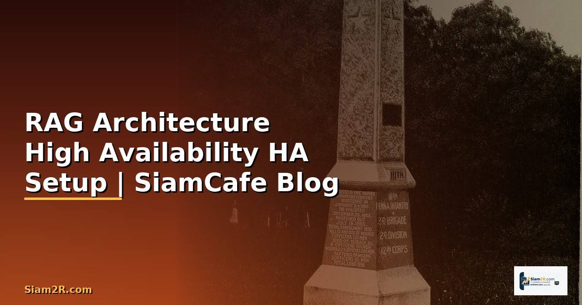 RAG Architecture High Availability HA Setup