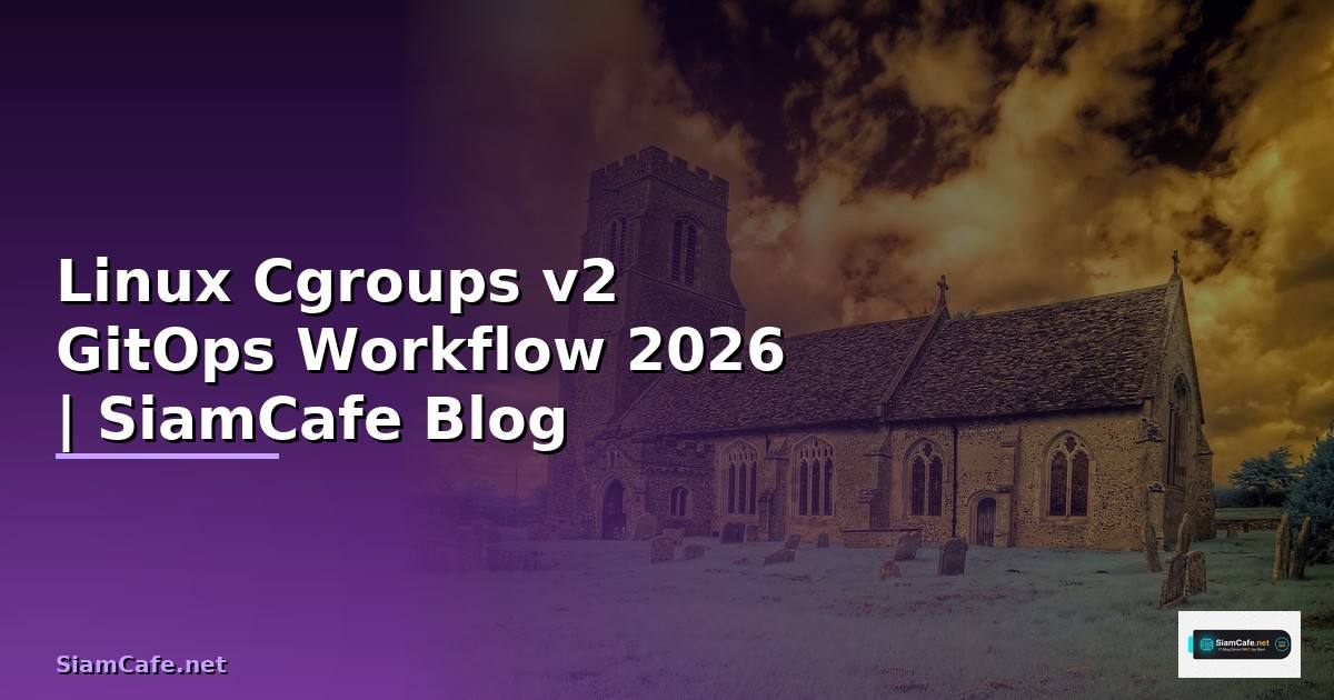 Linux Cgroups v2 GitOps Workflow