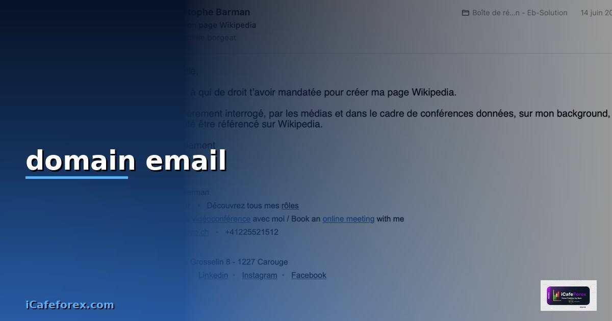 domain email คือ — วิธีตั้งค่าและใช้งานจริงพร้อมตัวอย่าง