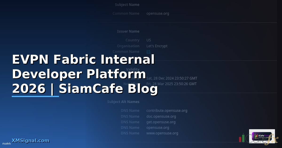 EVPN Fabric Internal Developer Platform