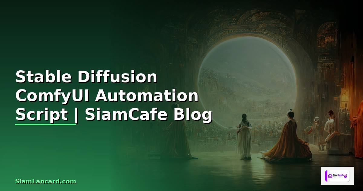 Stable Diffusion ComfyUI Automation Script