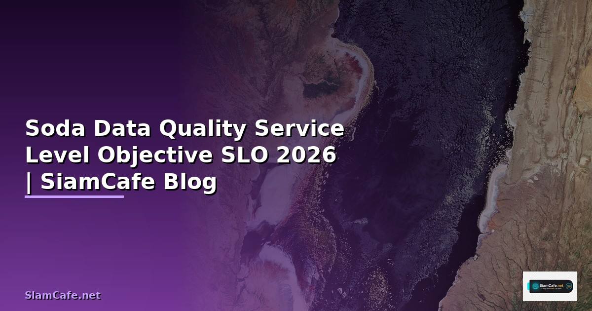 Soda Data Quality Service Level Objective SLO