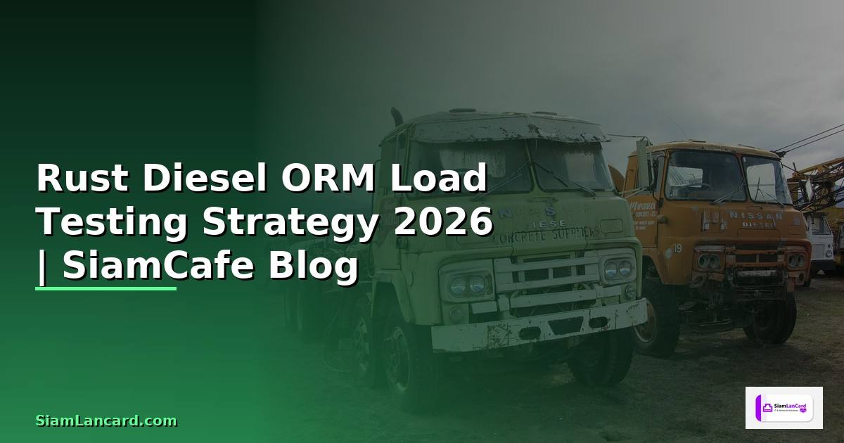 Rust Diesel ORM Load Testing Strategy