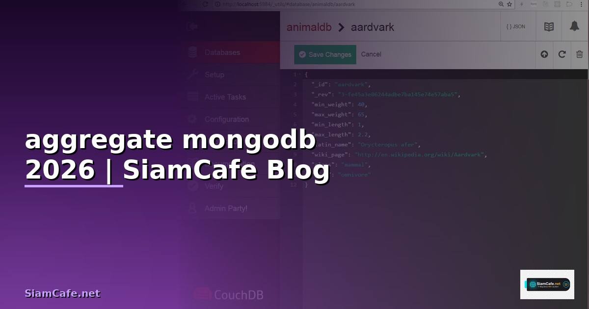 aggregate mongodb คือ