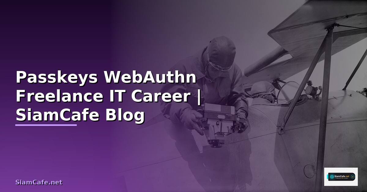 Passkeys WebAuthn Freelance IT Career