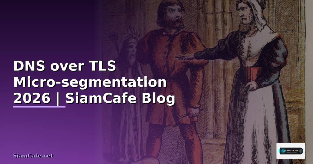 DNS over TLS Micro-segmentation — คู่มือฉบับสมบูรณ์ 2026