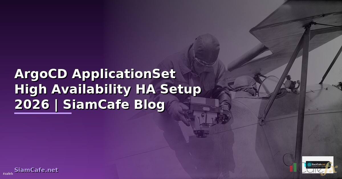 ArgoCD ApplicationSet High Availability HA Setup