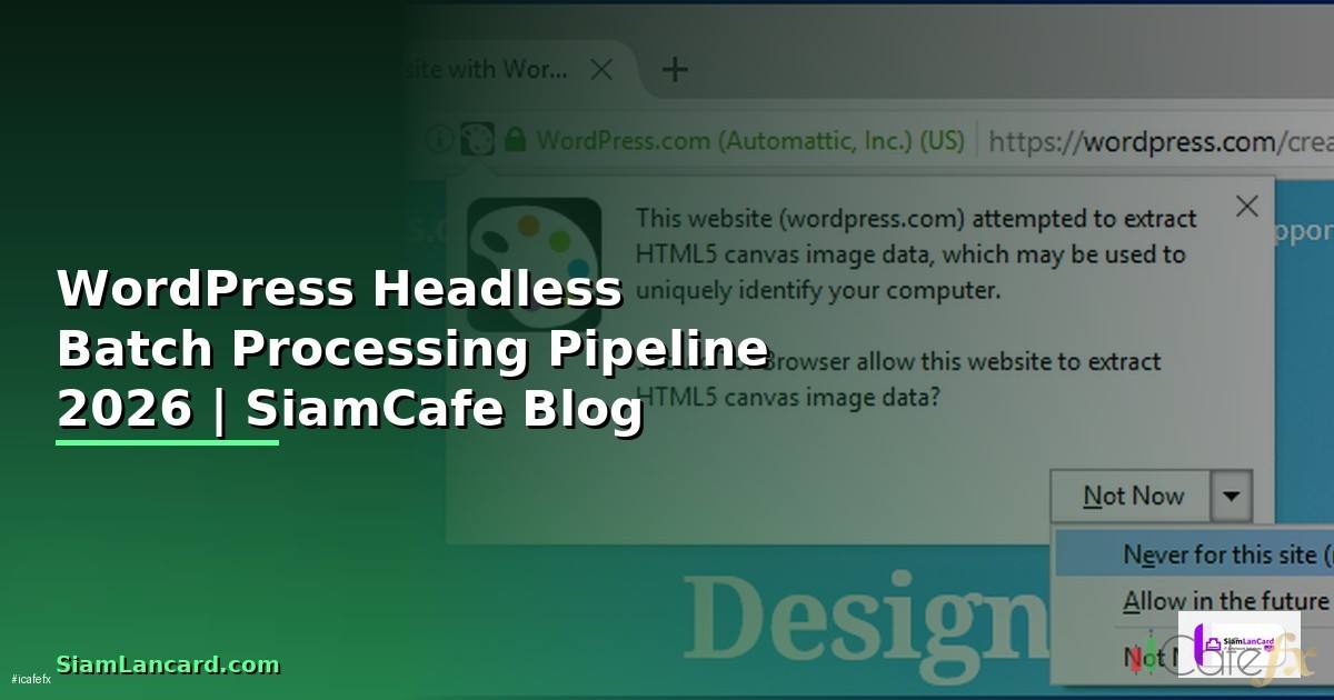 WordPress Headless Batch Processing Pipeline