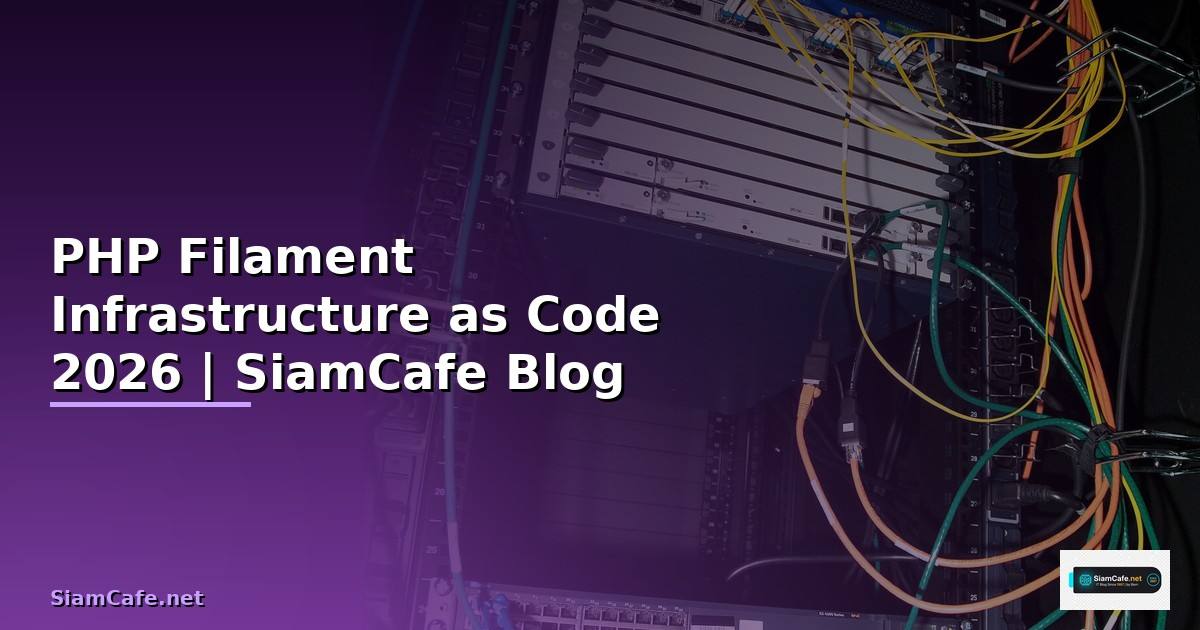 PHP Filament Infrastructure as Code
