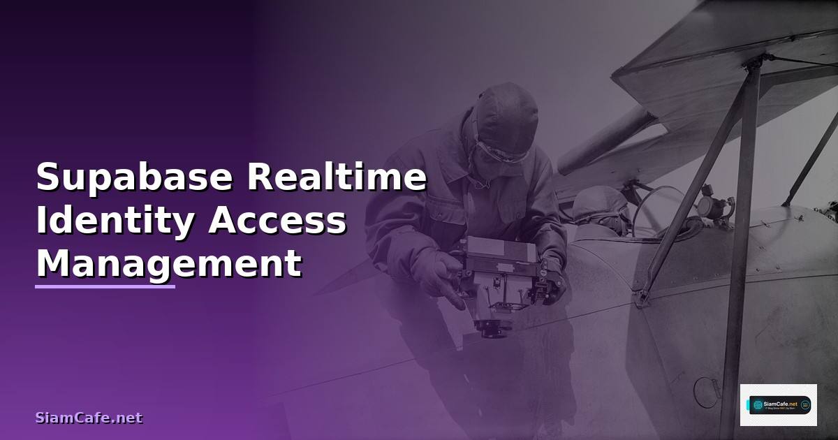 Supabase Realtime Identity Access Management —