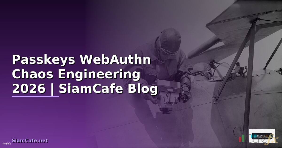 Passkeys WebAuthn Chaos Engineering