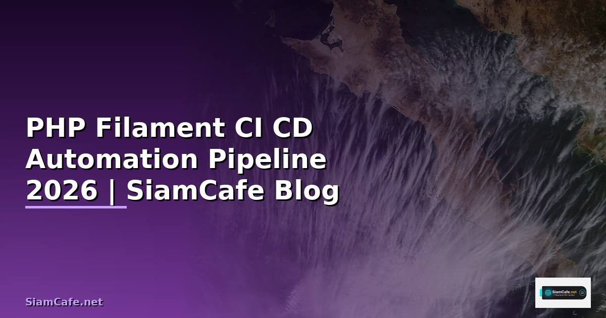 PHP Filament CI CD Automation Pipeline — คู่มือฉบับสมบูรณ์ 2026