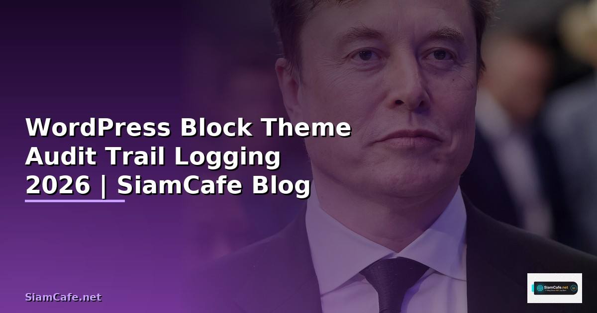 WordPress Block Theme Audit Trail Logging