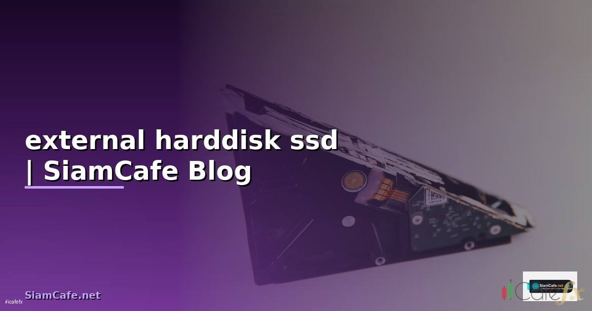 external harddisk ssd คือ