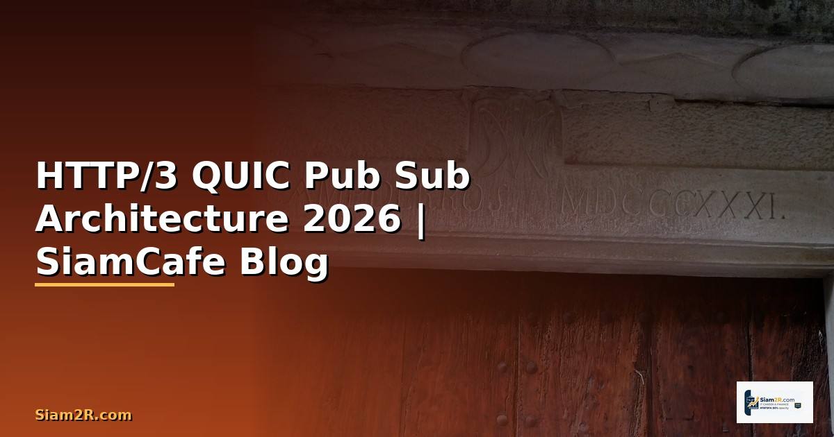 HTTP/3 QUIC Pub Sub Architecture —