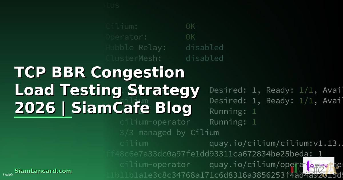 TCP BBR Congestion Load Testing Strategy