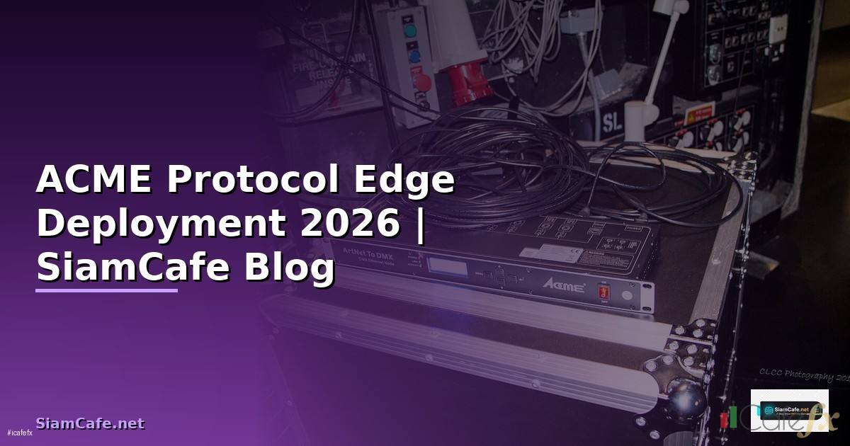 ACME Protocol Edge Deployment