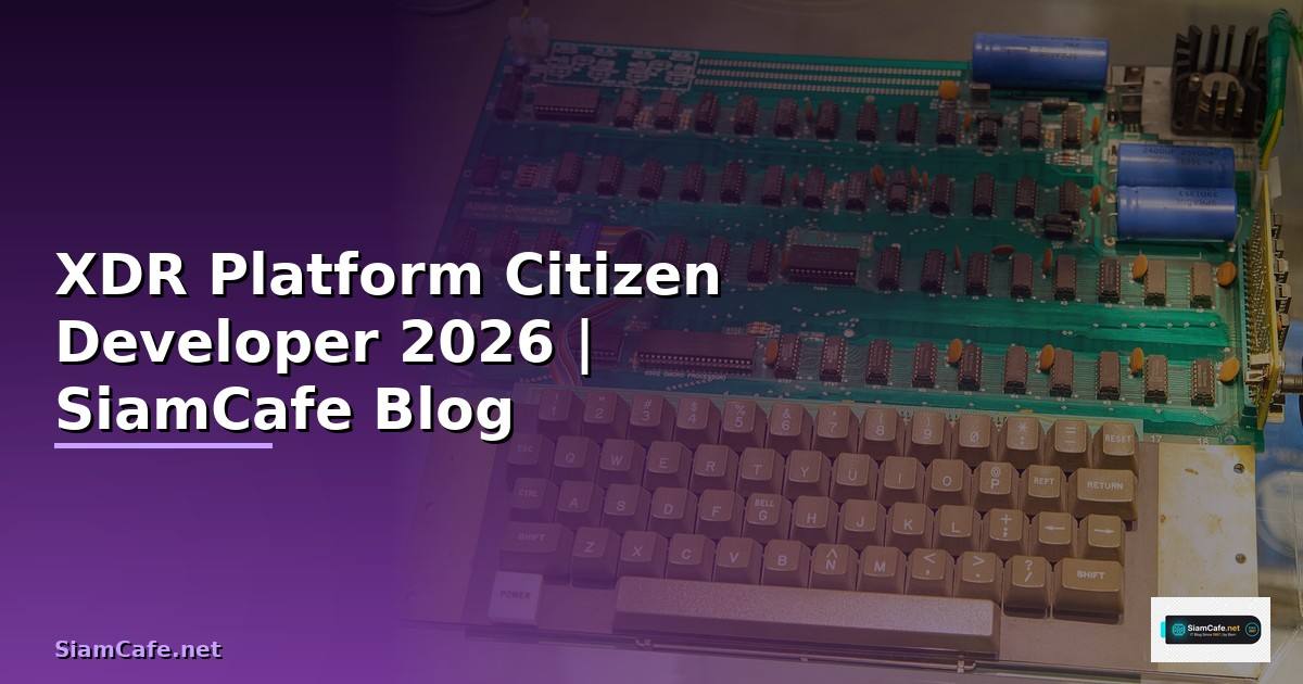 XDR Platform Citizen Developer