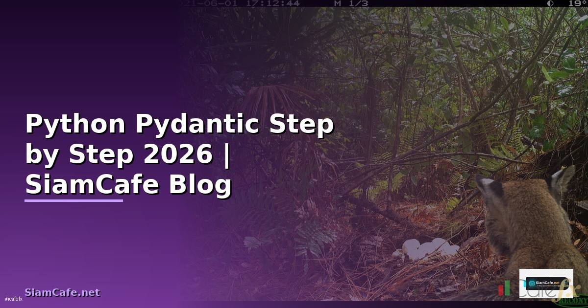 Python Pydantic สำหรับมือใหม่ Step by Step