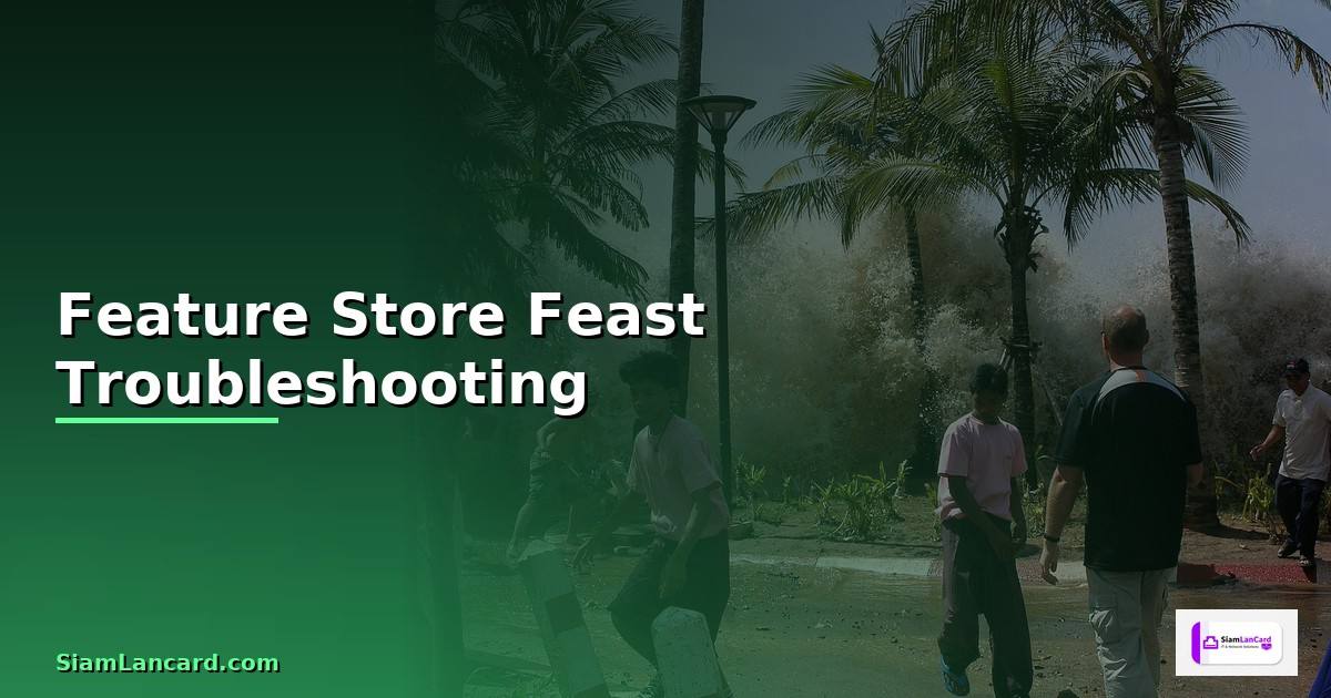 Feature Store Feast Troubleshooting แก้ปัญหา —