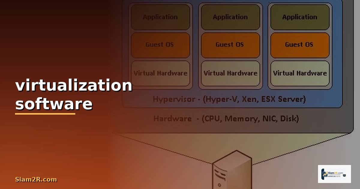 virtualization software คือ — วิธีตั้งค่าและใช้งานจริงพร้อมตัวอย่าง