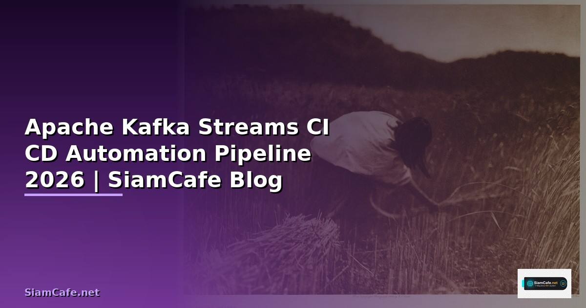 Apache Kafka Streams CI CD Automation Pipeline