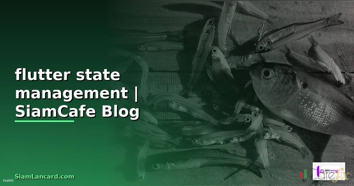 flutter state management คือ