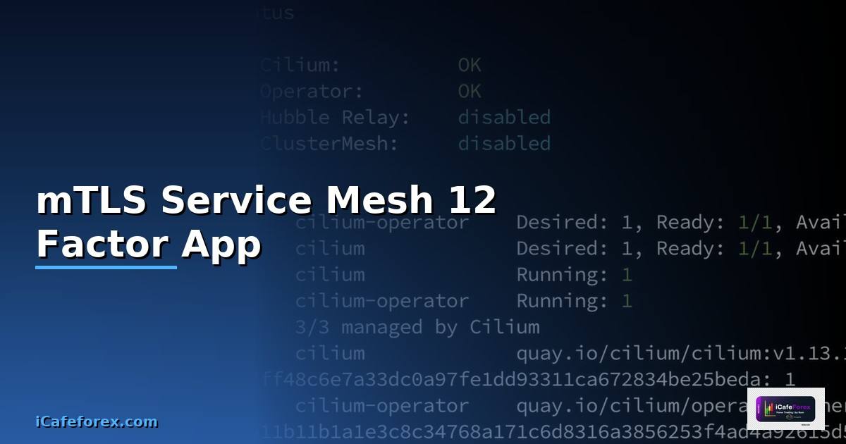 mTLS Service Mesh 12 Factor App —