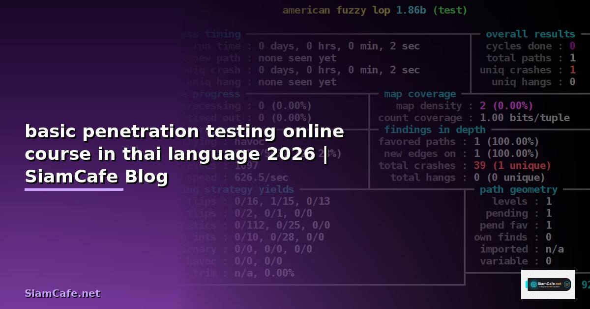 basic penetration testing online course in thai