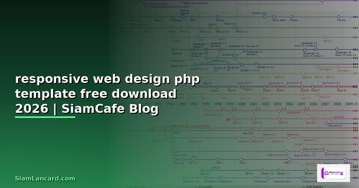 responsive web design php template free download