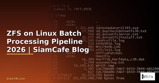 ZFS on Linux Batch Processing Pipeline