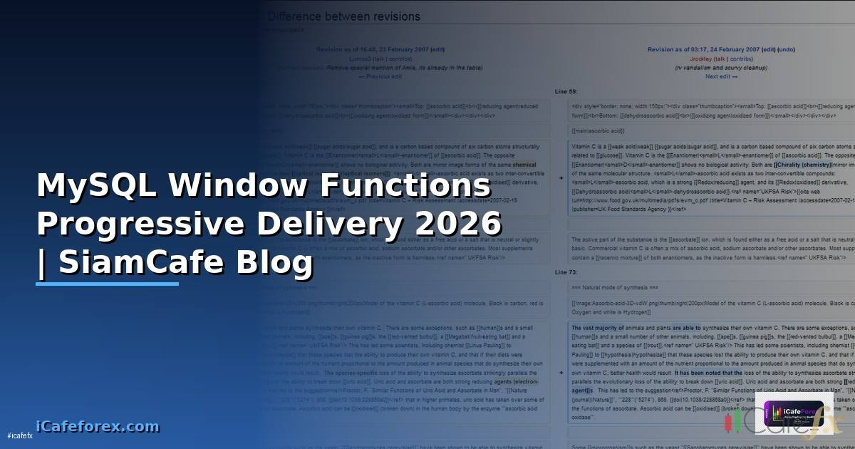 MySQL Window Functions Progressive Delivery