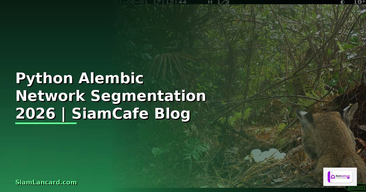 Python Alembic Network Segmentation — คู่มือฉบับสมบูรณ์ 2026