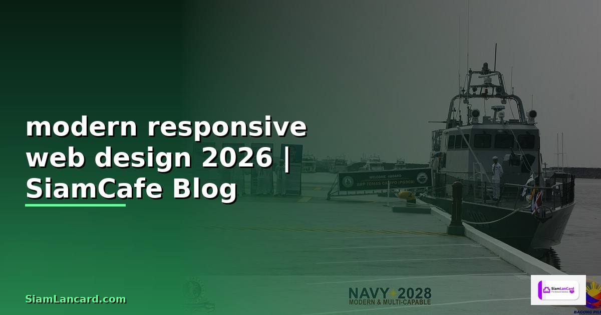 modern responsive web design