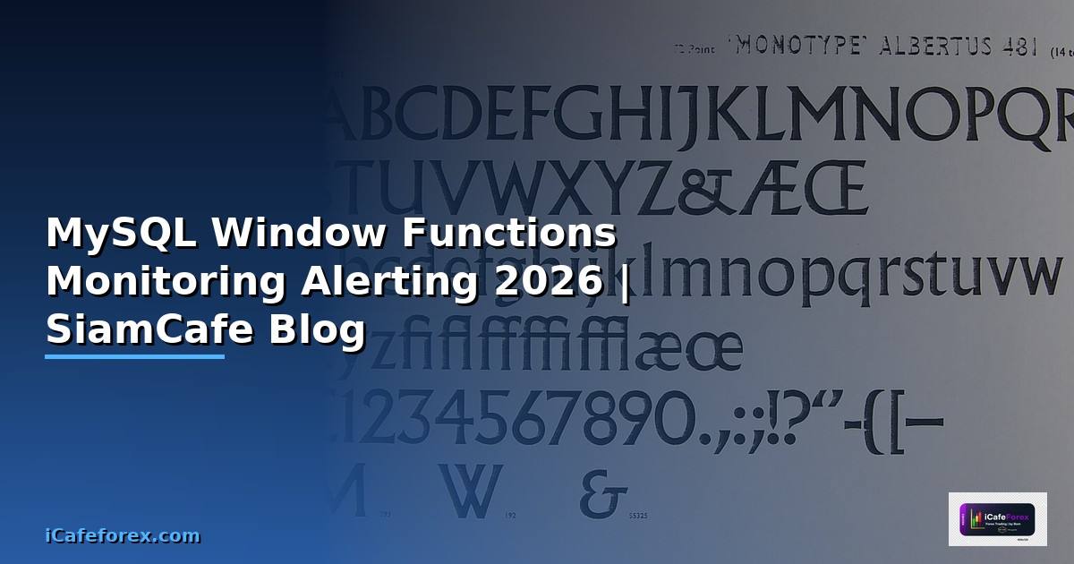 MySQL Window Functions Monitoring และ Alerting