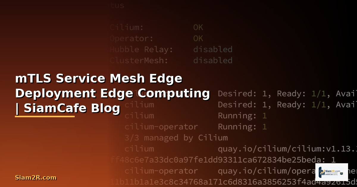 mTLS Service Mesh Edge Deployment —